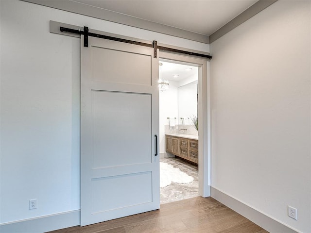 closet featuring a sink