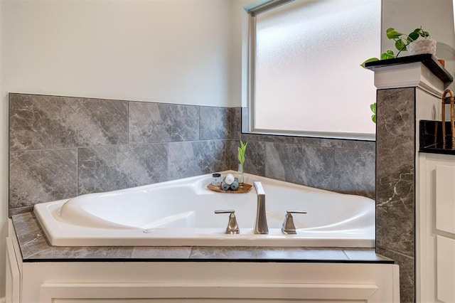 bathroom with a bath