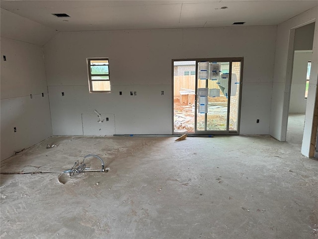 empty room with visible vents