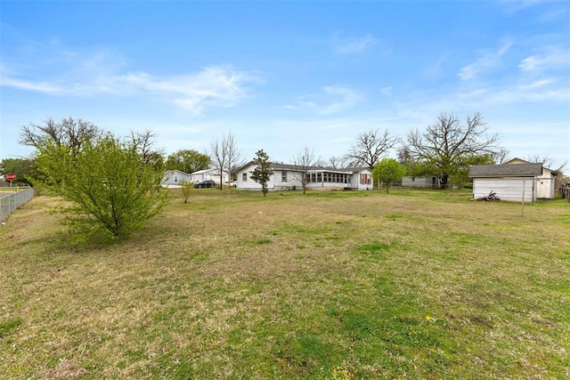120 E 6th St, Stratford, OK 74872 - view of yard with fence
