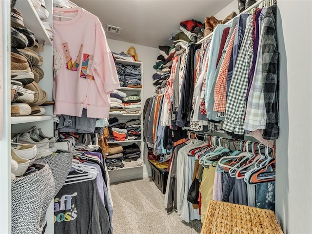 8512 NW 77th St, Oklahoma City, OK 73132 - spacious closet with visible vents and carpet