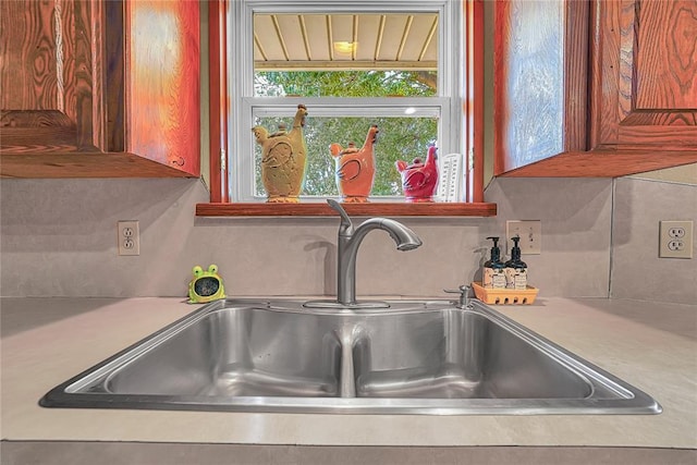 13989 US Highway 183, Hobart, OK 73651 - kitchen view of a sink and light countertops