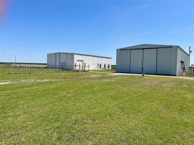 13989 US Highway 183, Hobart, OK 73651 - view of yard with a pole building and an outdoor structure