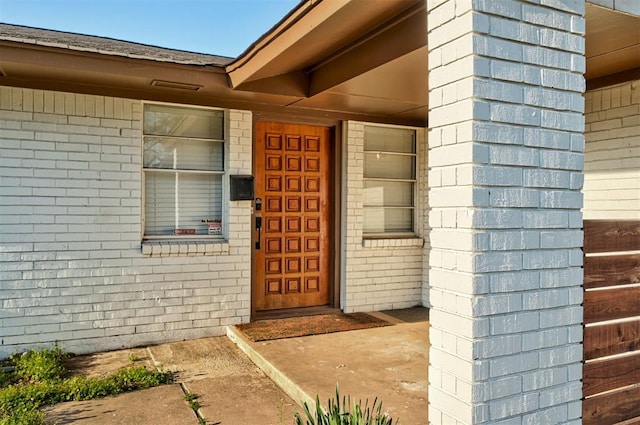 7440 NW 5th Ter, Oklahoma City, OK 73127 - property entrance featuring brick siding