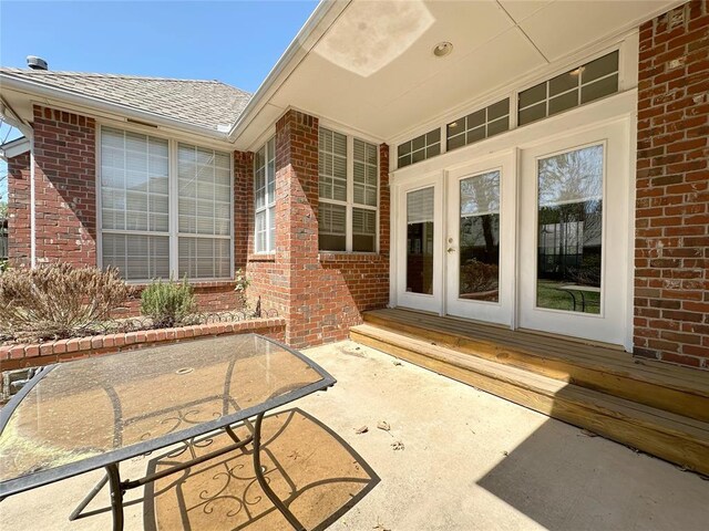 4000 Harrogate Dr, Norman, OK 73072 - view of patio featuring french doors and entry steps