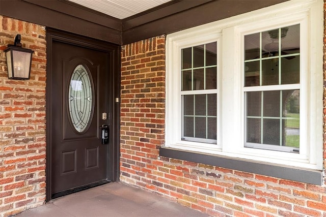 923 NE 19th St, Oklahoma City, OK 73105 - view of exterior entry featuring brick siding