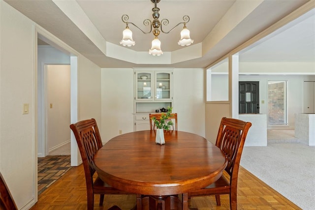 57 Serenada Ln, Shawnee, OK 74804 - dining area featuring a chandelier