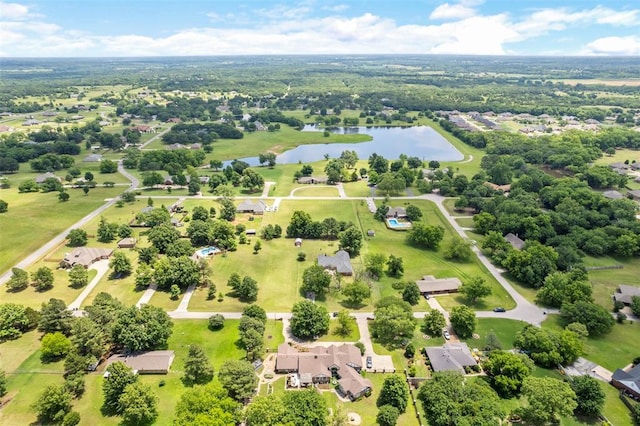 57 Serenada Ln, Shawnee, OK 74804 - bird's eye view of a nearby body of water