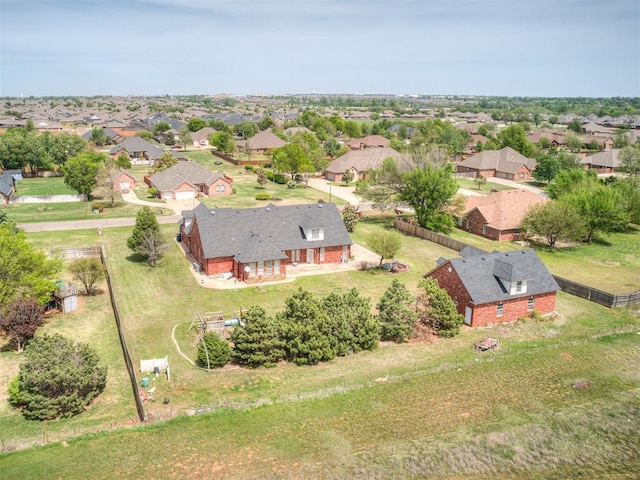 13216 SW 10th St, Yukon, OK 73099 - aerial perspective of suburban area
