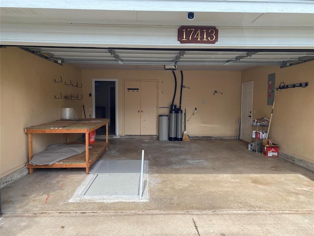 17413 Platinum Ln, Edmond, OK 73012 - garage featuring electric panel