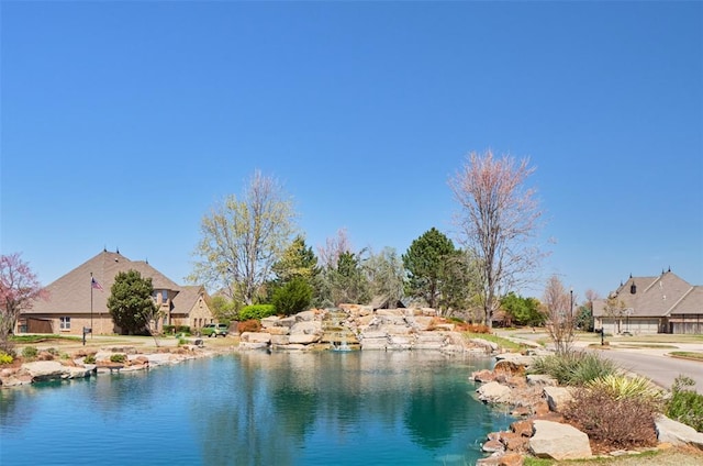 view of water feature