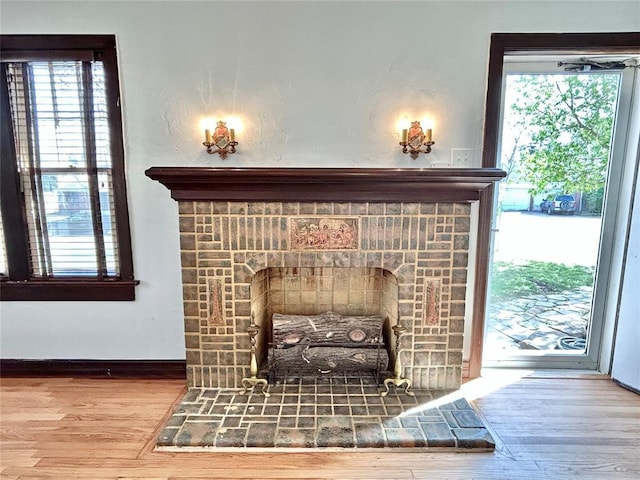1909 N Gatewood Ave, Oklahoma City, OK 73106 - details with baseboards and wood finished floors