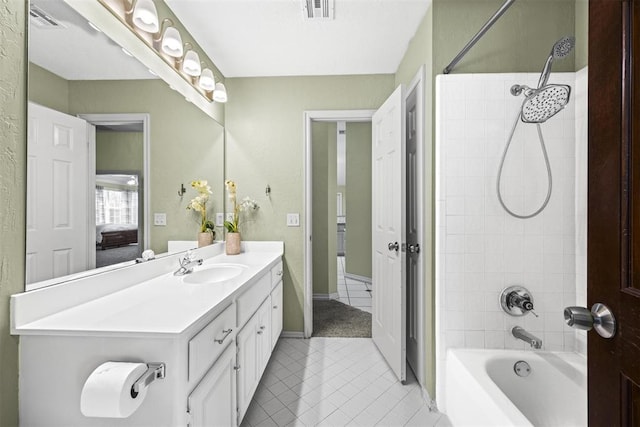 4113 Annalane Dr, Norman, OK 73072 - full bathroom featuring vanity, connected bathroom, bathtub / shower combination, and visible vents