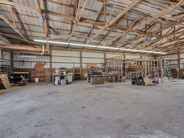 27704 S County Line Ave, Blanchard, OK 73010 - garage with metal wall