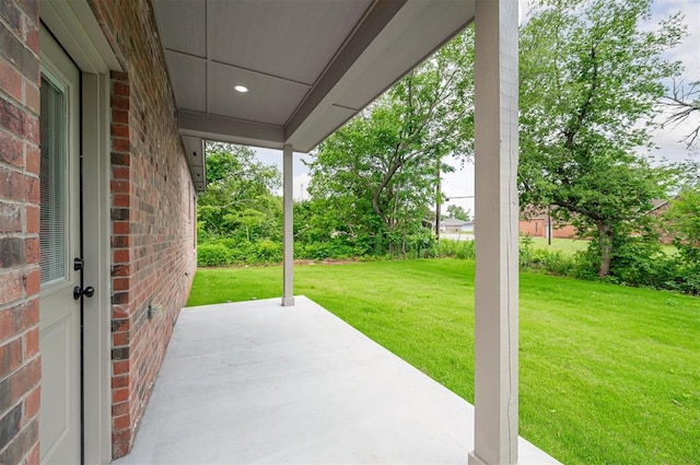 128 E 7th St, Arcadia, OK 73007 - view of patio