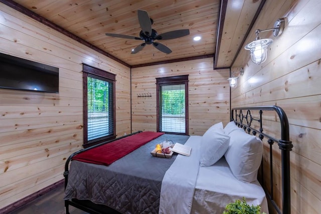 167 Penner Rd, Broken Bow, OK 74728 - bedroom with wood ceiling