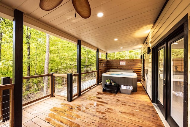 167 Penner Rd, Broken Bow, OK 74728 - deck with a hot tub