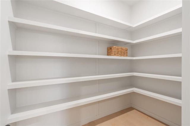 view of storage area