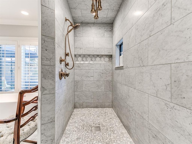 1821 Coventry Ln, Nichols Hills, OK 73120 - full bathroom featuring a tile shower
