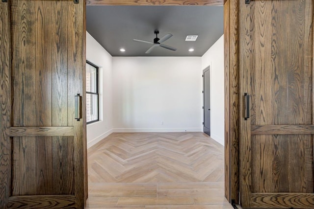 2223 Wintercreek Blvd, Blanchard, OK 73010 - spare room with recessed lighting and ceiling fan