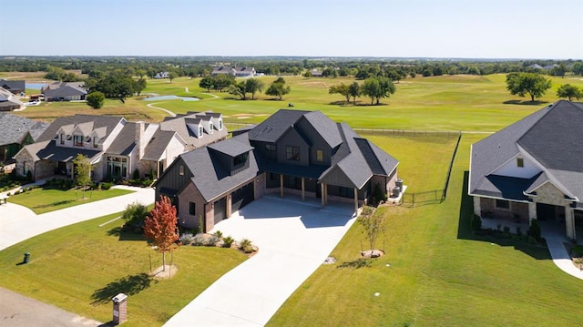2223 Wintercreek Blvd, Blanchard, OK 73010 - aerial perspective of suburban area with a local golf course