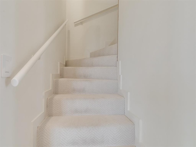 view of stairway