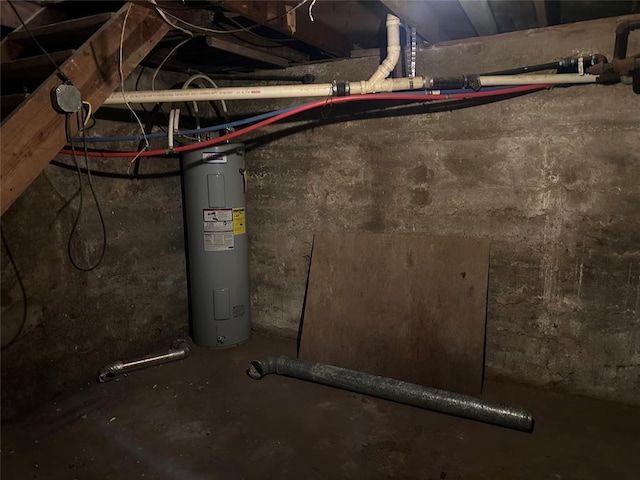 314 N Maryland Ave, Mangum, OK 73554 - utility room with water heater