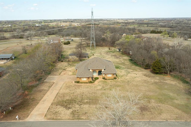 815 River View Dr, Norman, OK 73071 - bird's eye view featuring a rural view