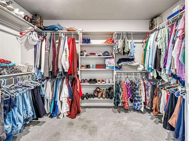 21608 SE 95th St, Mcloud, OK 74851 - walk in closet with carpet flooring