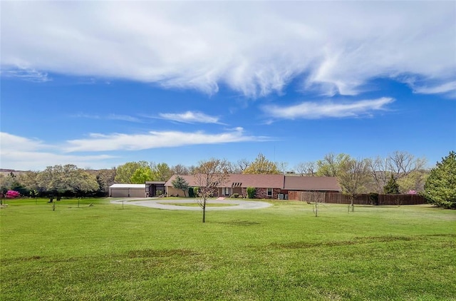 1016 Canyon Ridge Rd, Clinton, OK 73601 - view of yard featuring fence