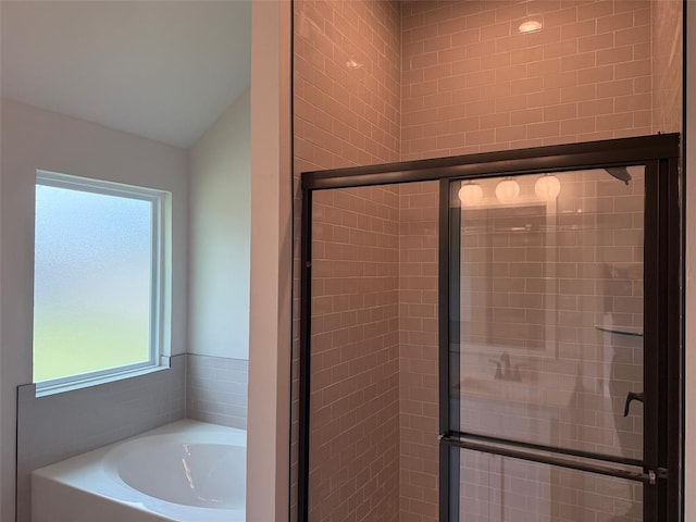 1220 SW 139th St, Oklahoma City, OK 73170 - bathroom with a garden tub and a stall shower