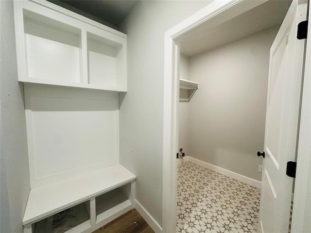 1221 SW 141st St, Oklahoma City, OK 73170 - mudroom featuring tile patterned floors and baseboards