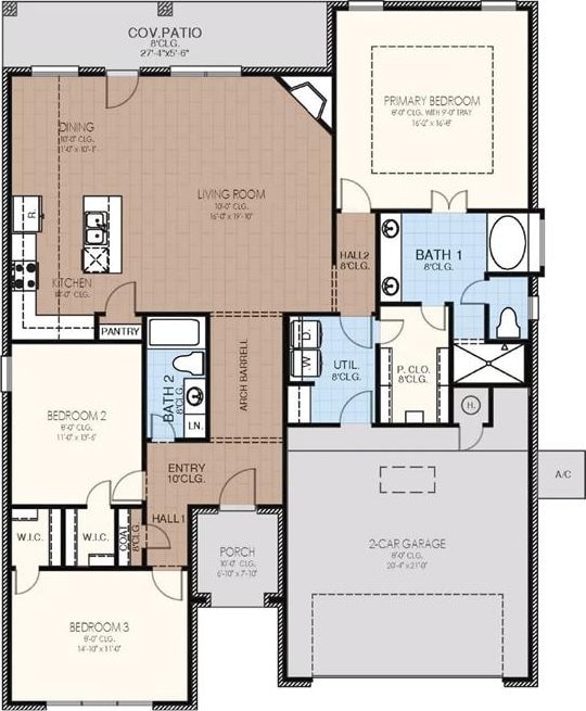 8605 NW 76th St, Oklahoma City, OK 73132 - floor plan / room layout