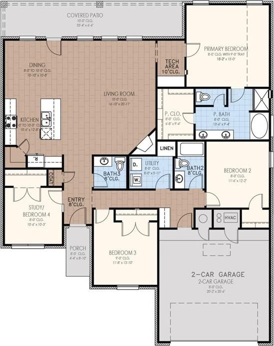8505 NW 76th St, Oklahoma City, OK 73132 - floor plan