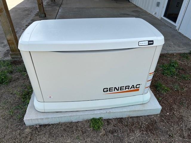 713 Whispering Water Dr, Fort Cobb, OK 73038 - exterior details with a power unit