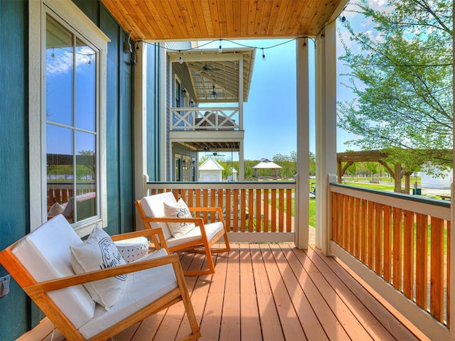 view of deck