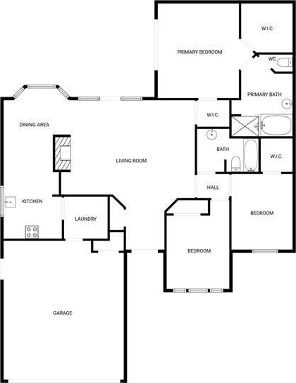 3708 Teresa Dr, Moore, OK 73160 - view of floor plan / room layout