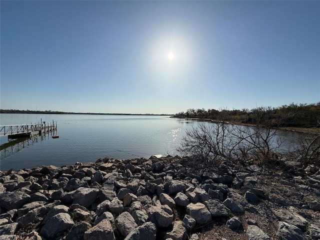 1709 Fisherman Rd, Carnegie, OK 73015 - view of water feature featuring a boat dock