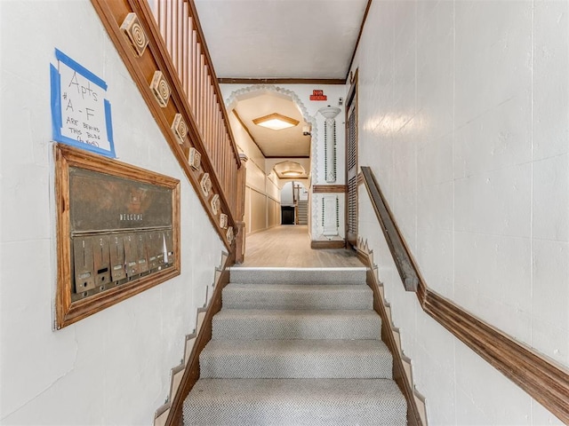 225 NW 24th St, Oklahoma City, OK 73103 - staircase with arched walkways