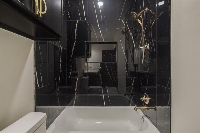 528 NW 112th St, Oklahoma City, OK 73114 - full bathroom with toilet and bathing tub / shower combination