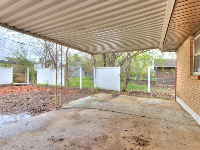 view of patio / terrace with fence