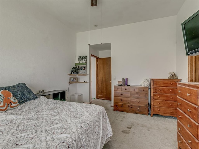 bedroom with carpet
