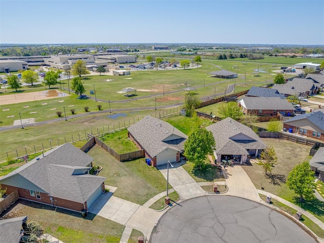 bird's eye view featuring a residential view