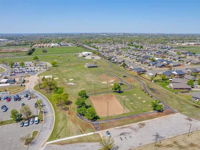 bird's eye view with a residential view