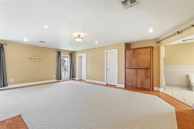 17787 N County Road 3200th Rd, Pauls Valley, OK 73075 - interior space featuring light wood-style flooring, visible vents, and recessed lighting