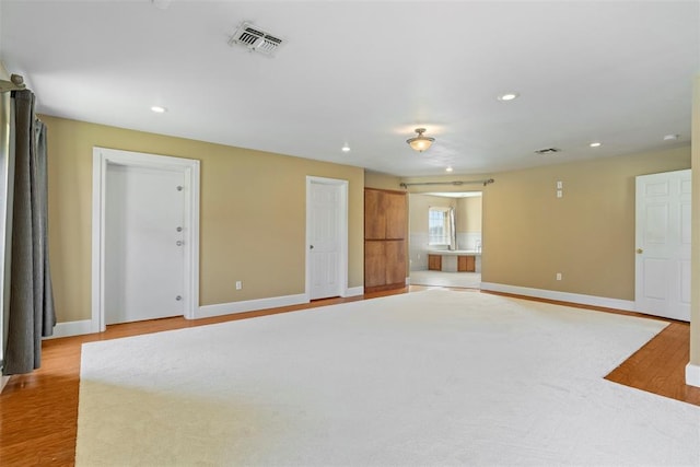 17787 N County Road 3200th Rd, Pauls Valley, OK 73075 - spare room featuring light wood finished floors, baseboards, visible vents, and recessed lighting