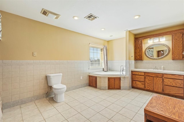 17787 N County Road 3200th Rd, Pauls Valley, OK 73075 - full bathroom featuring tile patterned floors, visible vents, and toilet