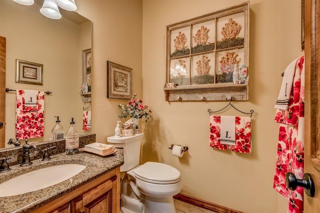 3615 S Scissortail Dr, Stillwater, OK 74074 - bathroom featuring vanity and toilet