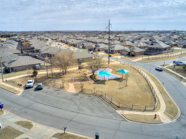 drone / aerial view with a residential view