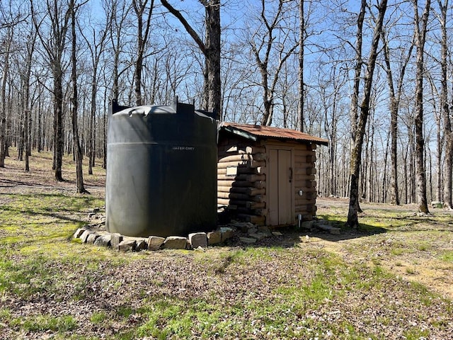 view of shed
